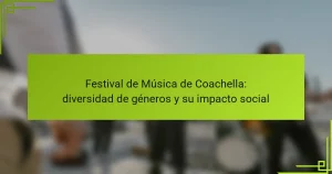 Festival de Música de Coachella: diversidad de géneros y su impacto social