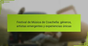 Festival de Música de Coachella: géneros, artistas emergentes y experiencias únicas