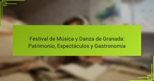 Festival de Música y Danza de Granada: Patrimonio, Espectáculos y Gastronomía