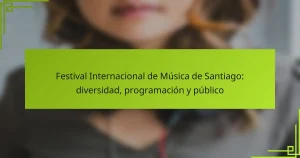 Festival Internacional de Música de Santiago: diversidad, programación y público
